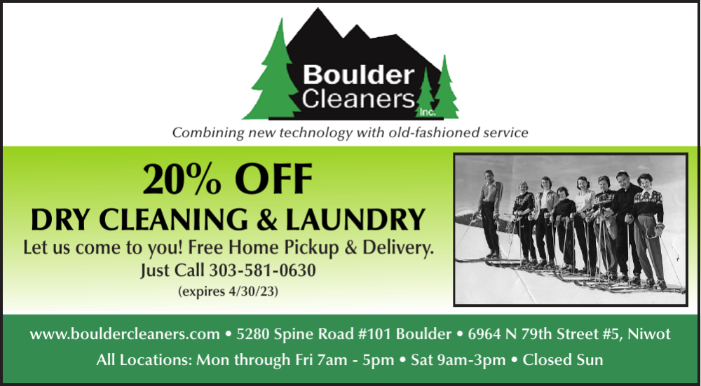 Boulder Cleaners Laundry & Cleaning Services LOCAL COUPONS