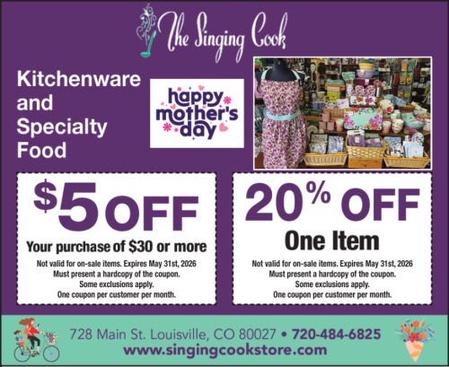 Coupon: The Singing Cook - $5 Off Any $30+ Order