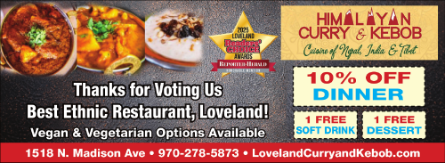 Coupon: Himalayan Curry & Kebob - 10% Off Dinner